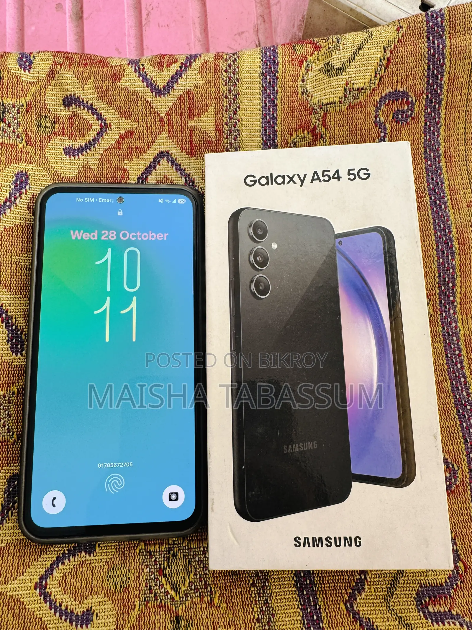 স্যামসাং গ্যালাক্সি এ৫৪ ৫জি ১২৮ জিবি ব্ল্যাক