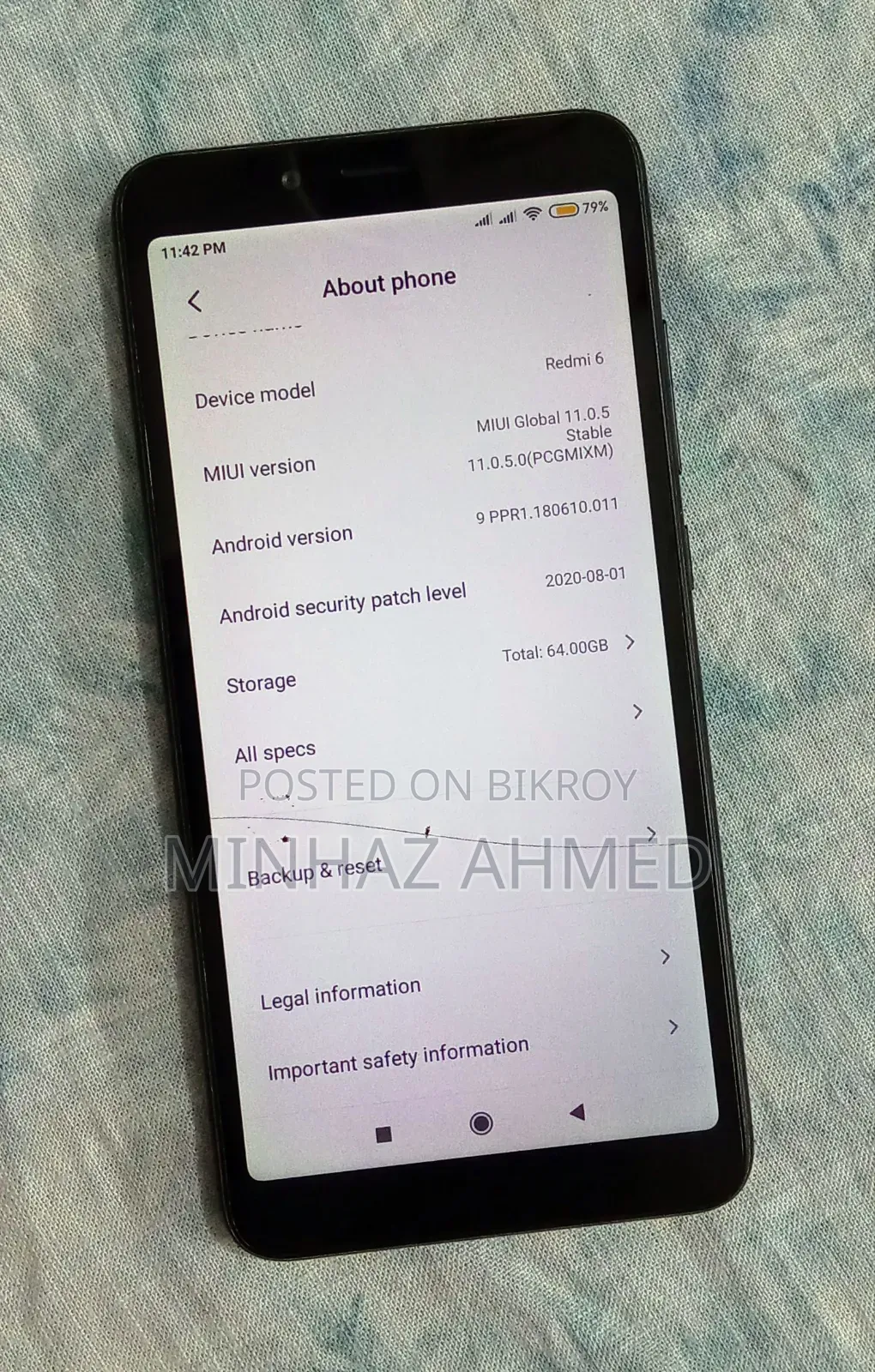 Xiaomi Redmi 6 64 GB Black