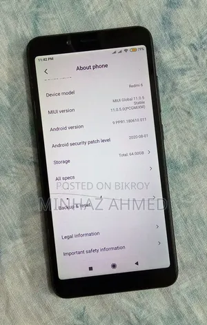 Xiaomi Redmi 6 64 GB Black
