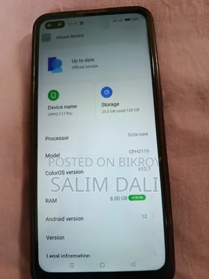 Oppo F17 Pro 128 GB Blue