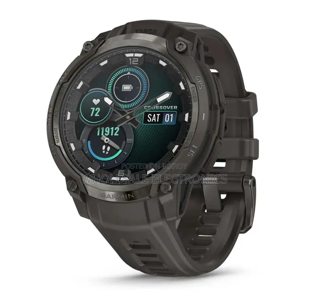 Garmin Instinct Crossover Amoled Charcoal(only Pre -Order)
