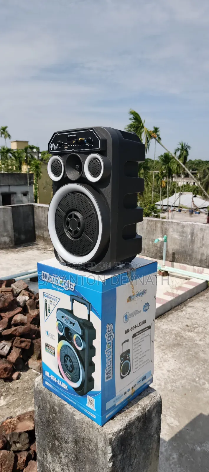 MicroLogic ML-804-LXJBK Bluetooth LED Light Sound Box