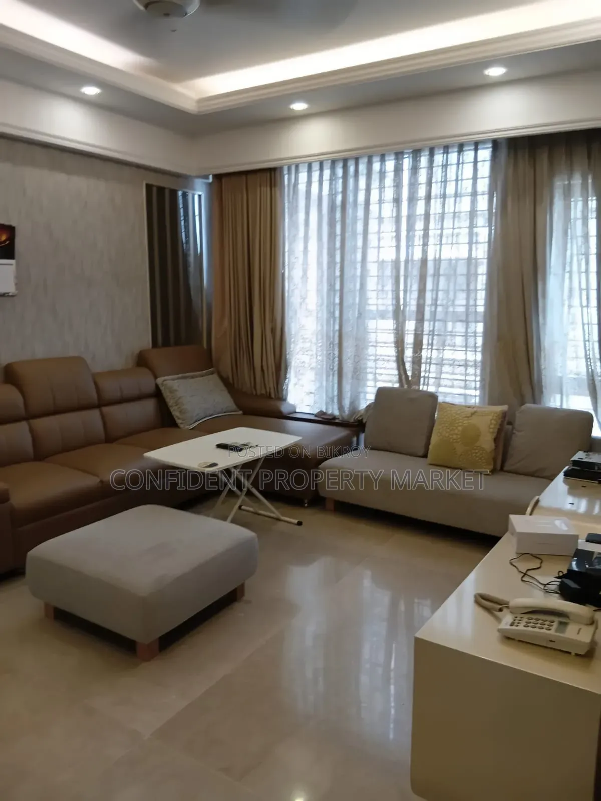 বারিধারায় ভাড়ার জন্য আসবাবপত্রসহ ৪ শোবার ঘরের অ্যাপার্টমেন্ট