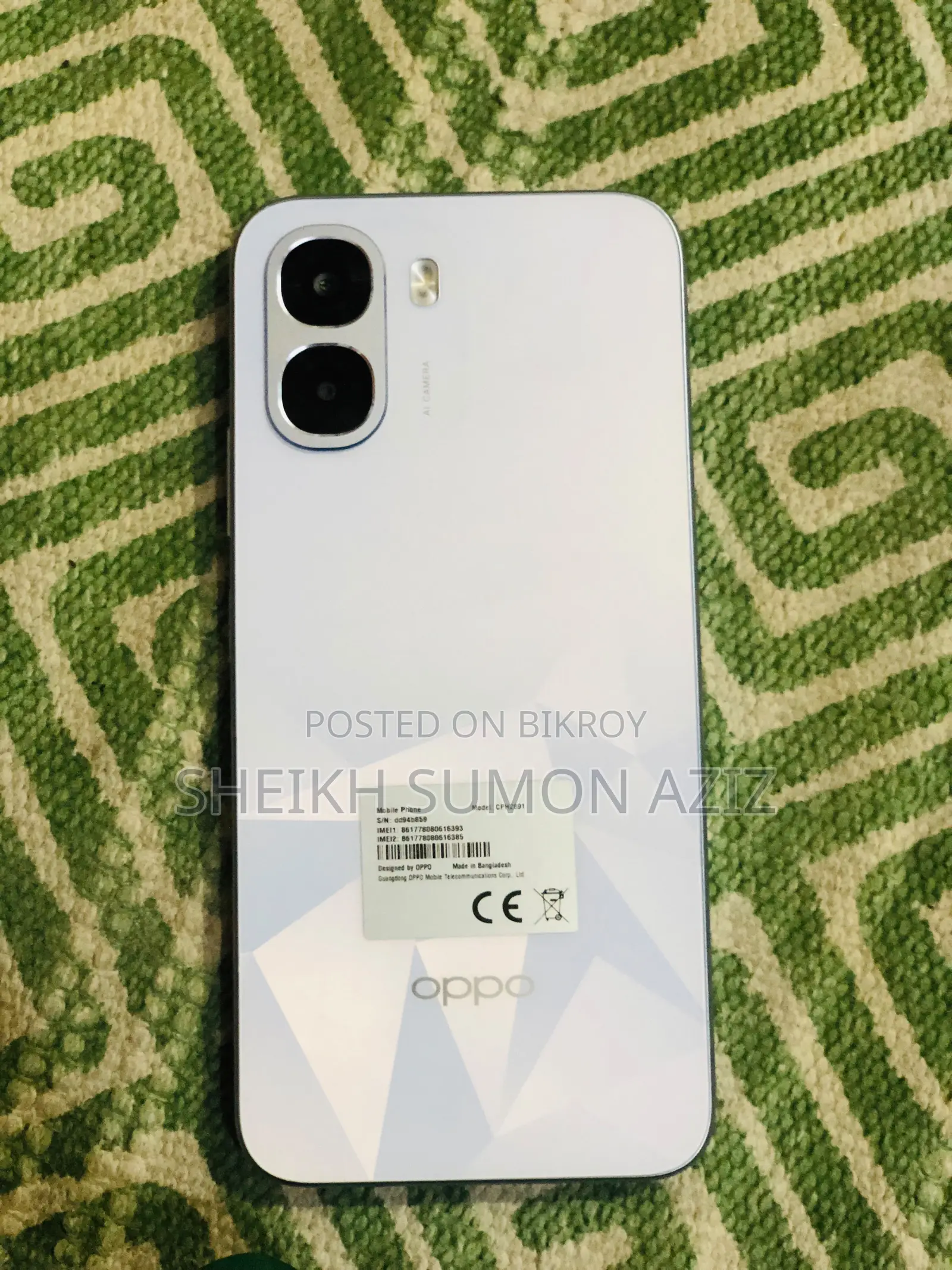 Oppo A6k 128 GB White