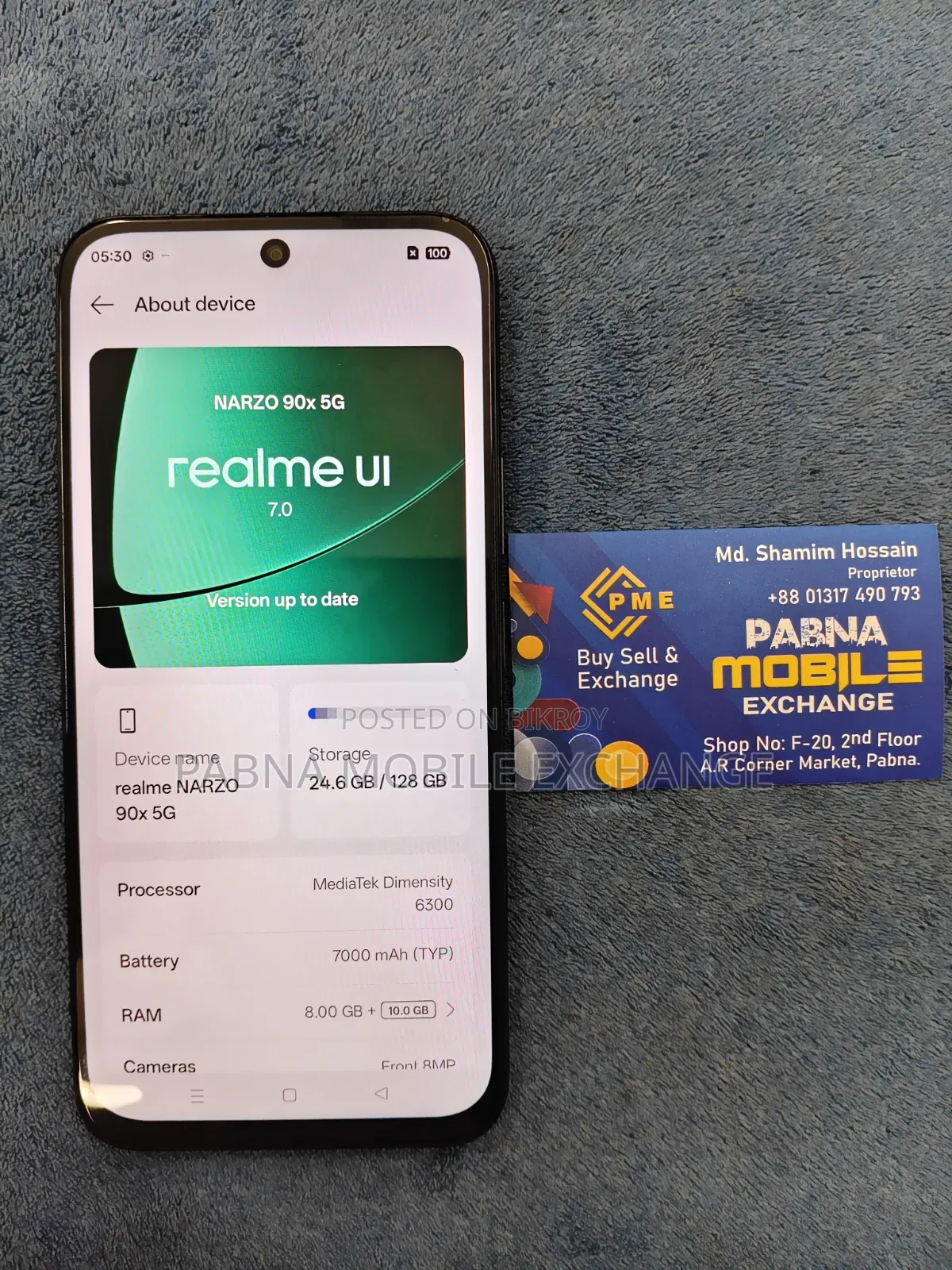 Realme 90x 5G 8-128 GB 128 GB Blue