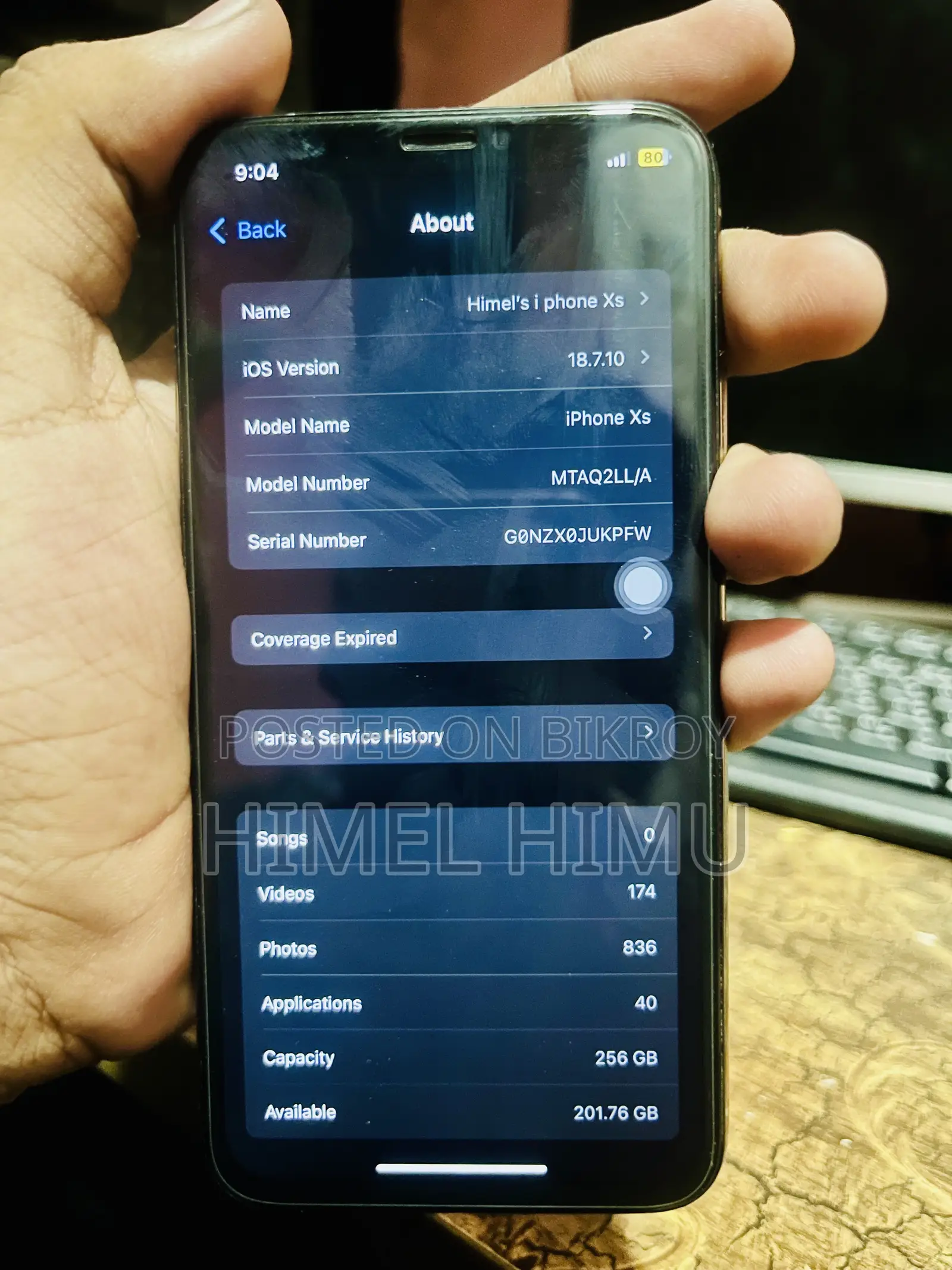 Apple iPhone XS 256 GB Rose Gold