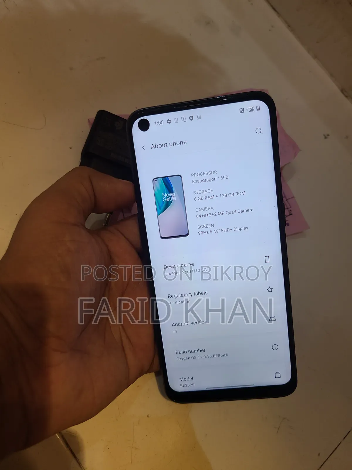 OnePlus Nord N10 5G 128 GB Black