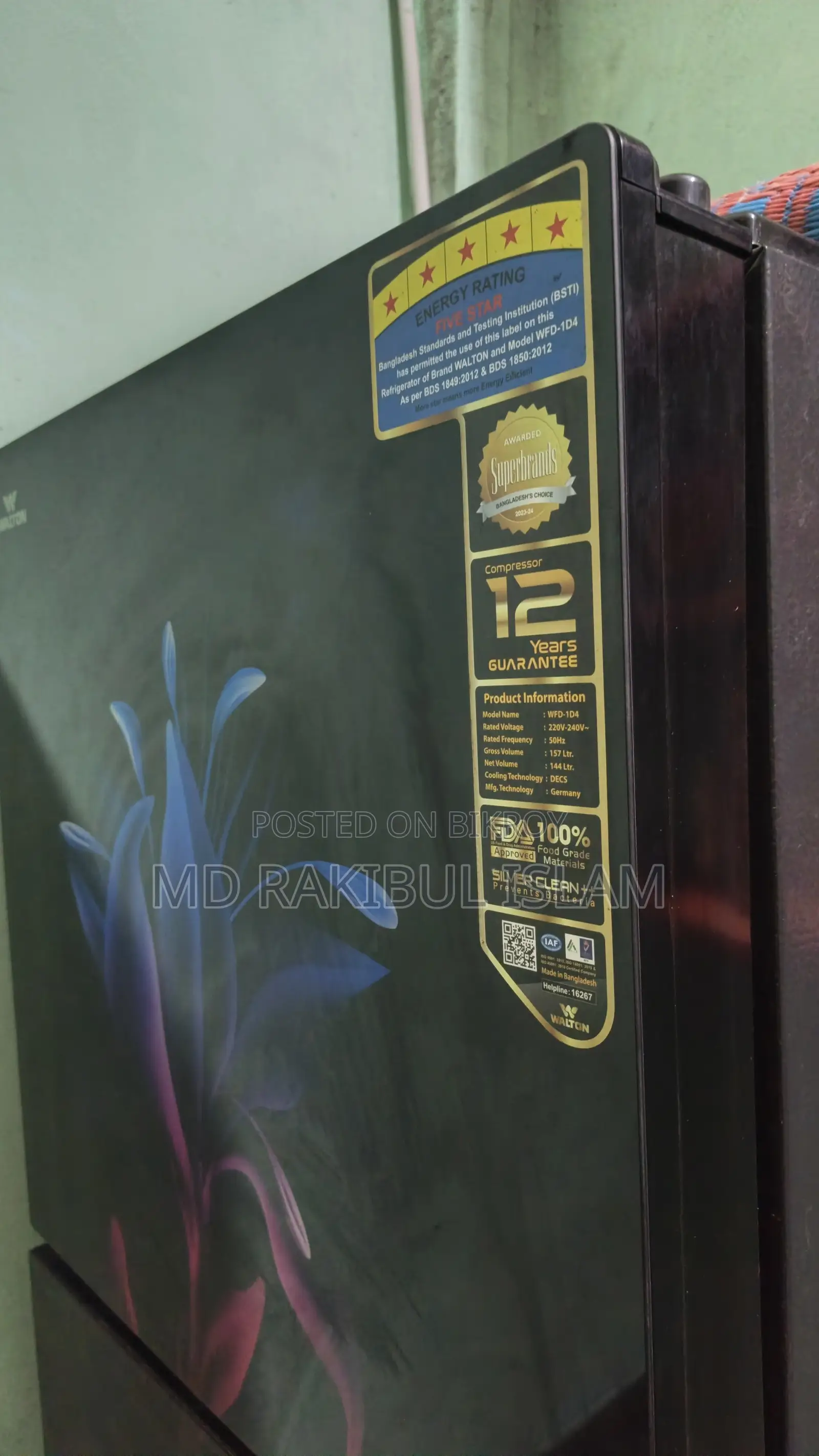 Walton Freeze 157 Liter New Condition