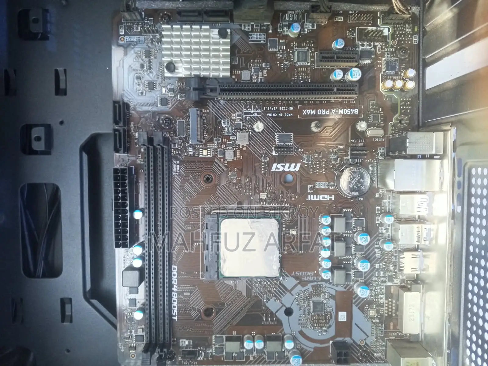CPU + Motherboard + 8 GB RAM + 128 GB SATA Storage + Gaming Casing