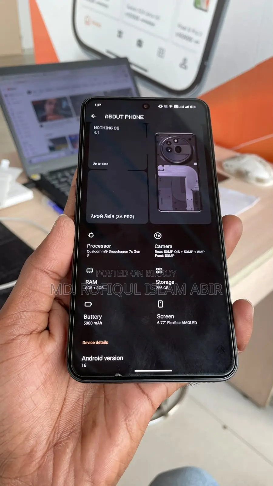 Nothing Phone 3a Pro 256 GB Black