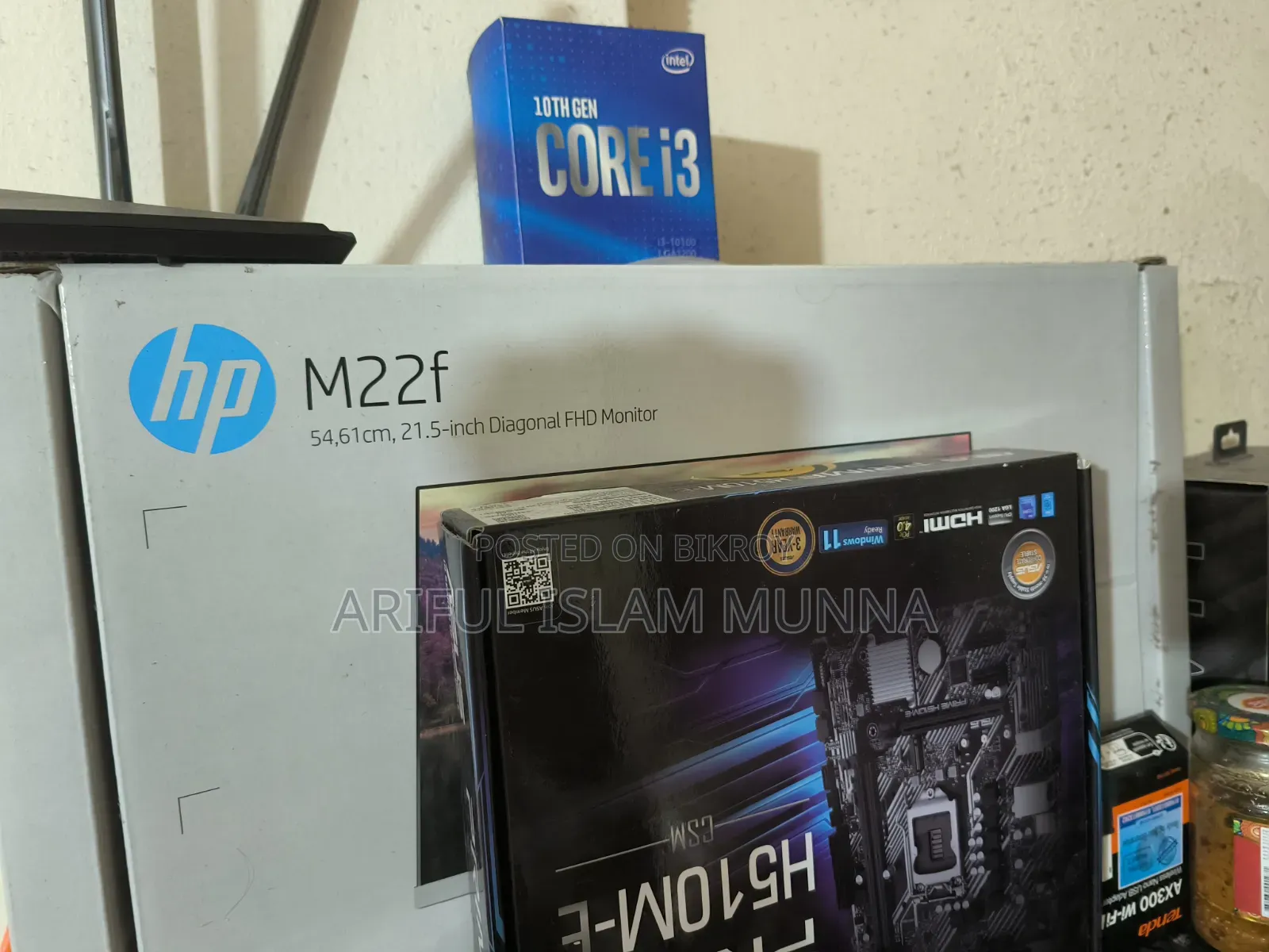 Desktop Computer Asus 16GB Intel Core i3 SSD 512GB