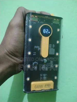 Power Bank 20000mAh 66W Fast Charging Transparent