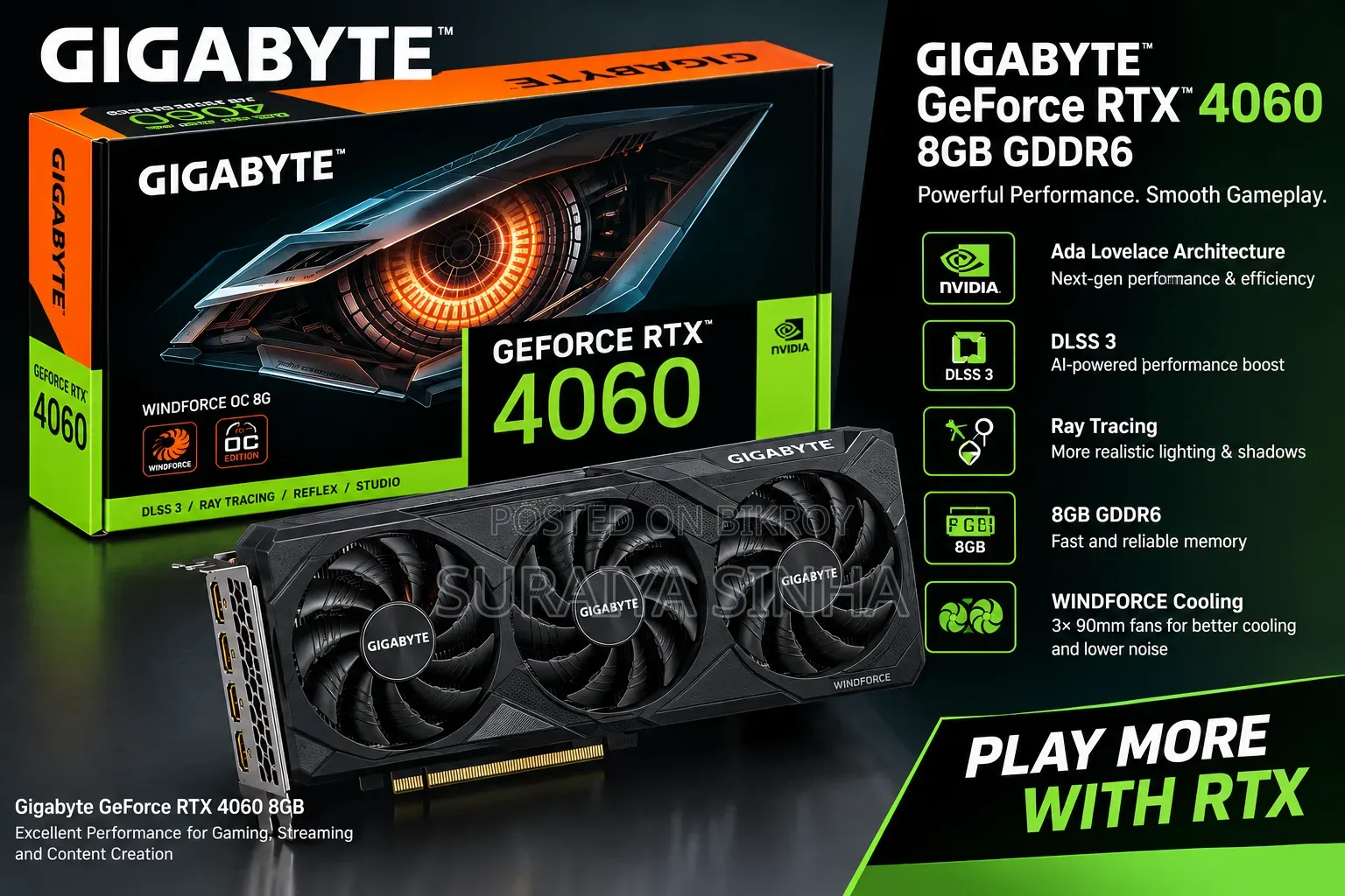 Gigabyte GeForce RTX 4060 8GB Gaming OC