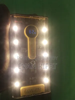 Power Bank 20000mAh 66W Fast Charging Transparent
