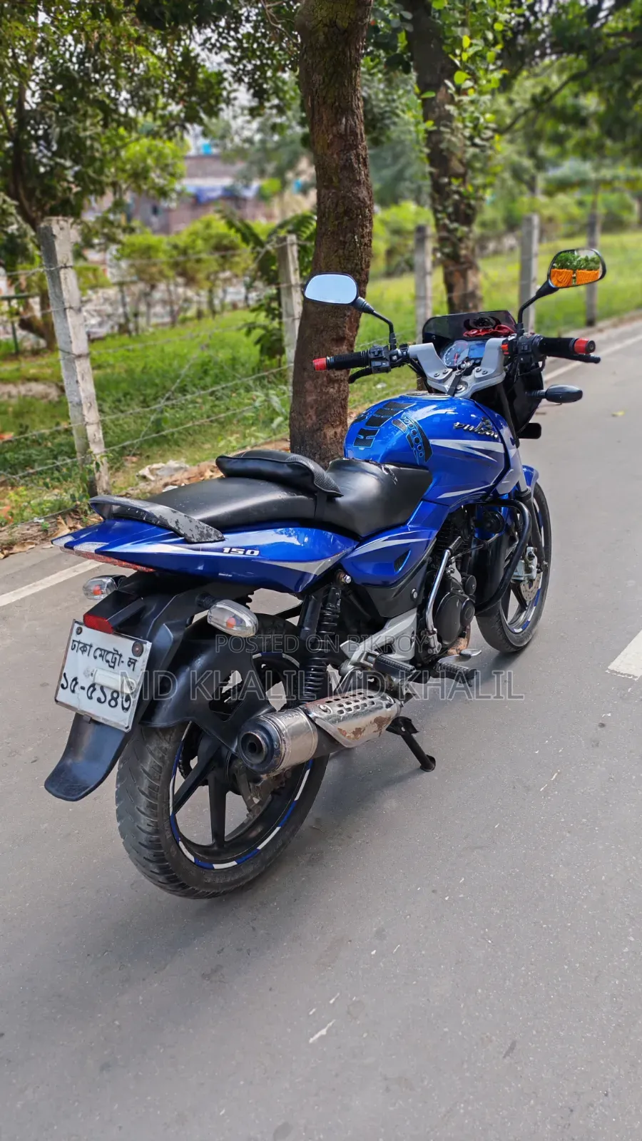 বাজাজ পালসার ১৫০ ২০১২ নীল
