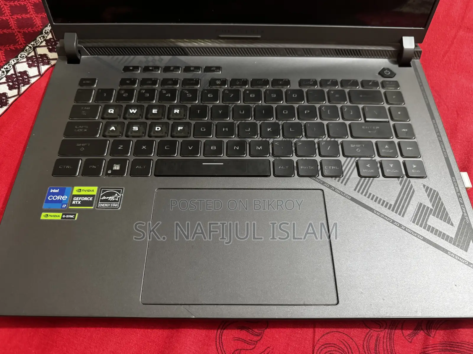 Laptop Asus ROG Strix G16 16GB Intel Core i7 SSD 1T