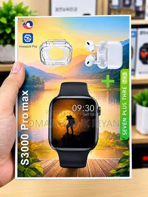 S3000 Pro 7+2 Smart Watch With Wireless Earbuds Combo Set!