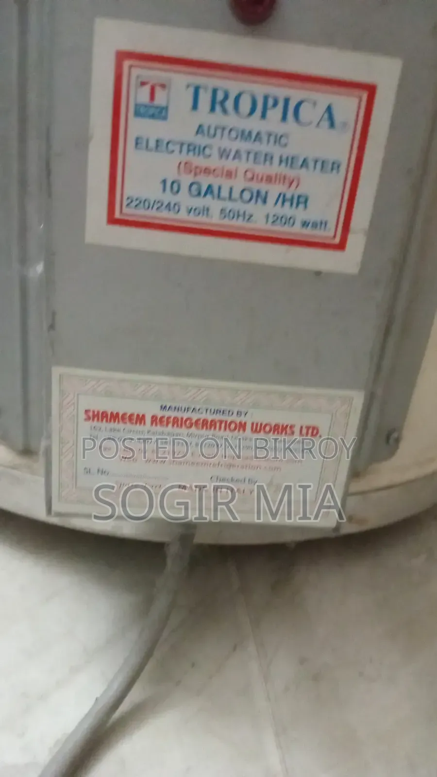 Water Heaters Tropica