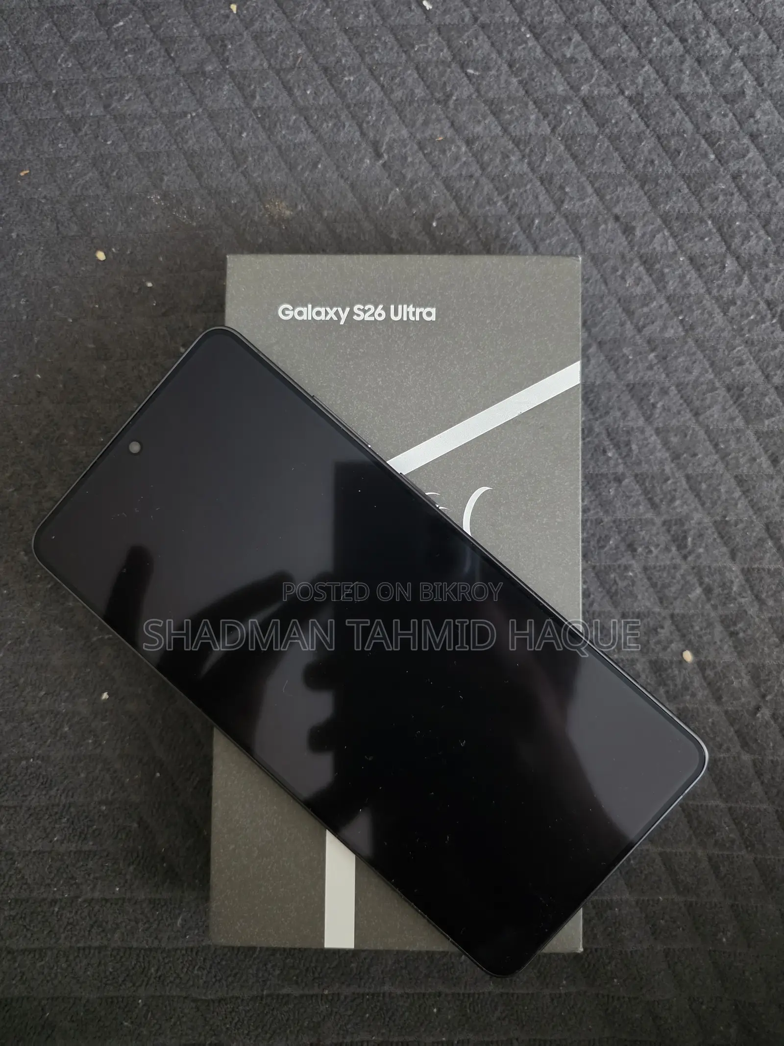 নতুন স্যামসাং গ্যালাক্সি S26 আল্ট্রা 5G 256 জিবি ব্ল্যাক