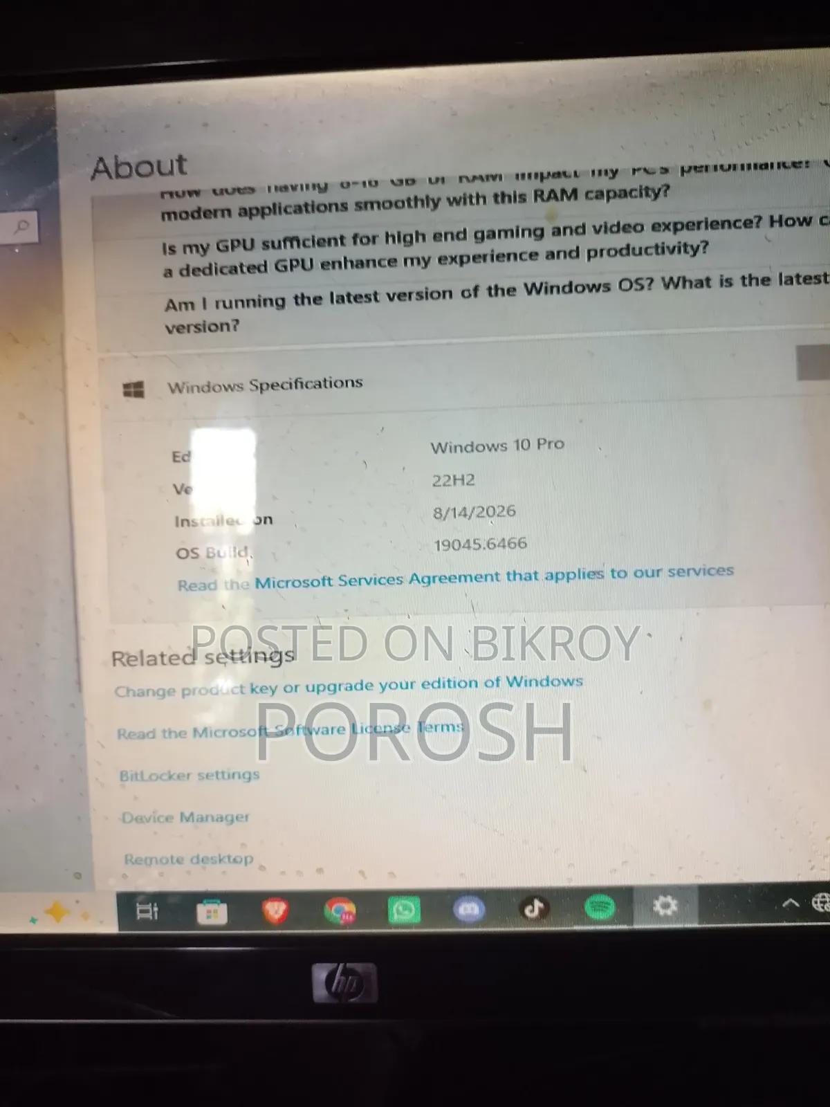 Desktop Computer MSI Aegis SE 10SI 8GB Intel Core i5 HDD+SSD 1T