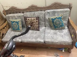 Teak Wood Sofa Set 3 Seater