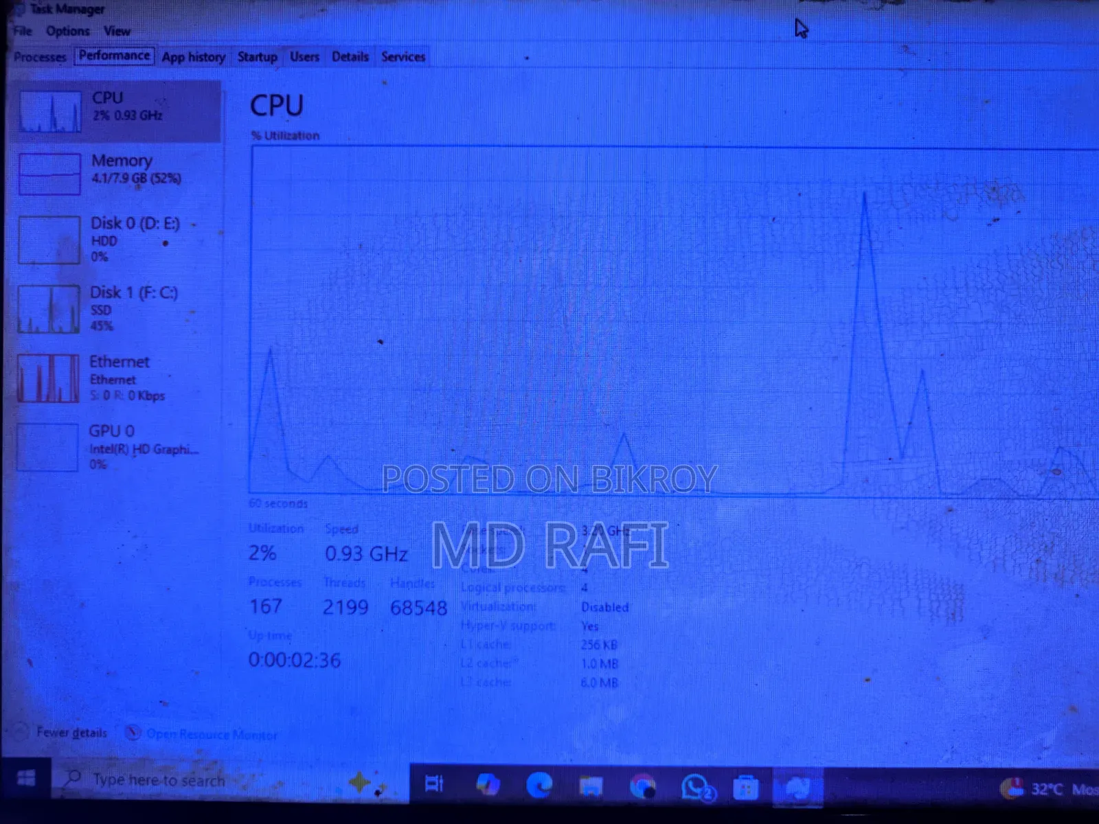 Desktop Computer 8GB Intel Core i5 SSD 128GB