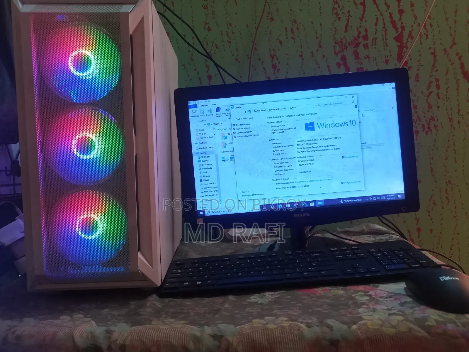 Desktop Computer 8GB Intel Core i5 SSD 128GB