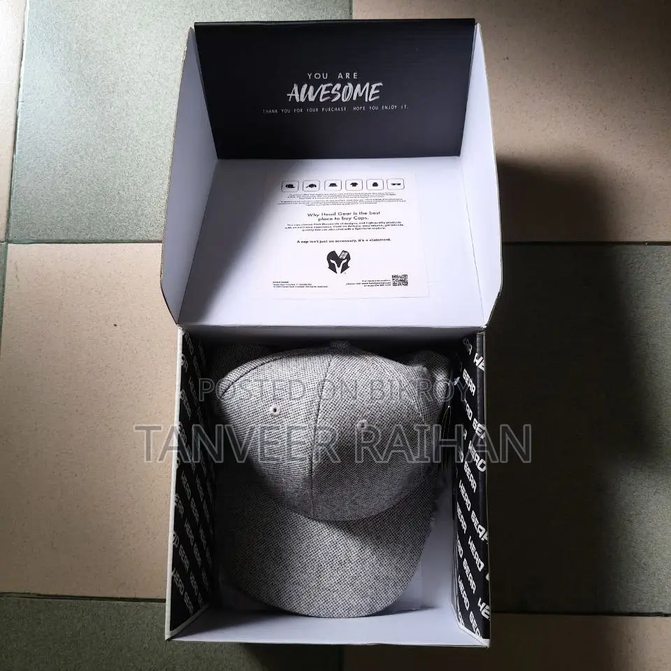Head Gear Solid Melange Fitted Cap