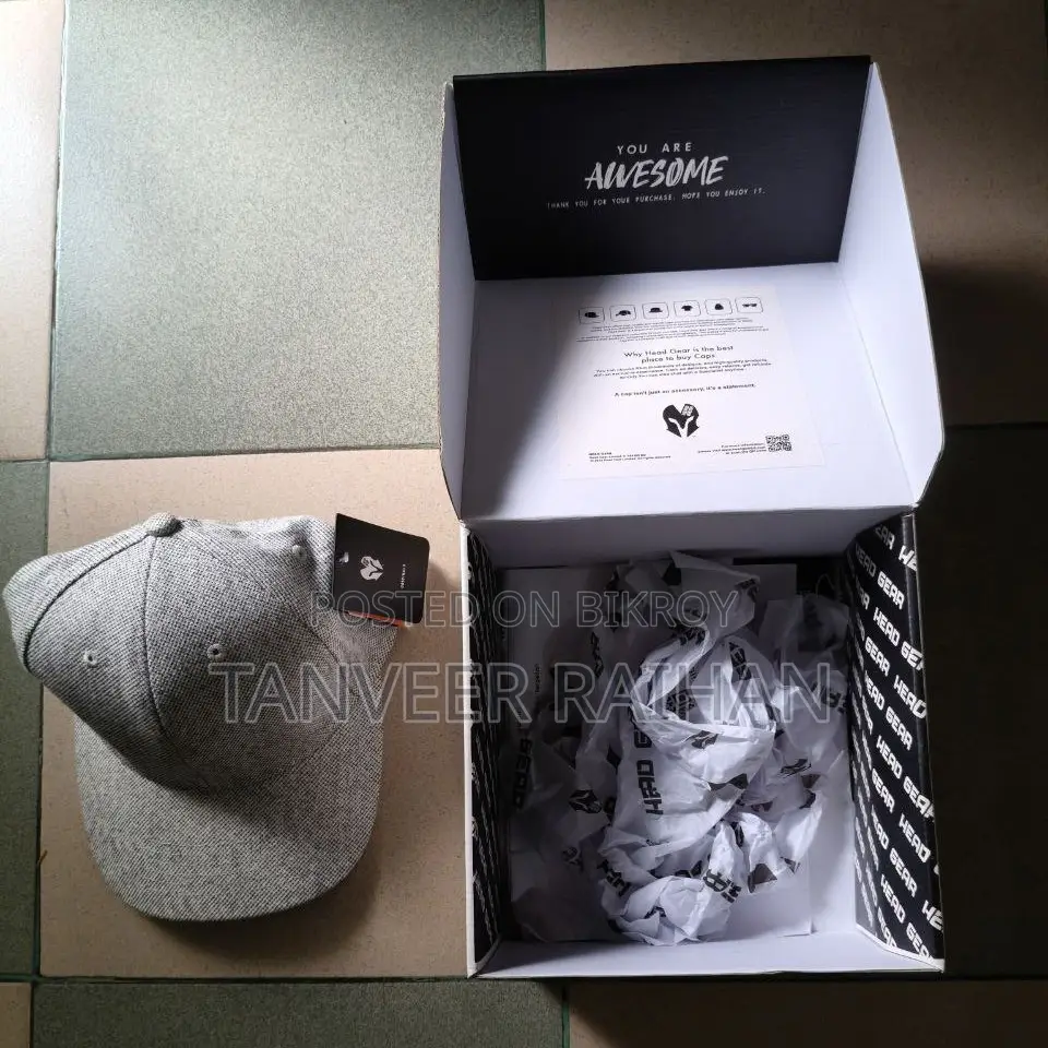 Head Gear Solid Melange Fitted Cap