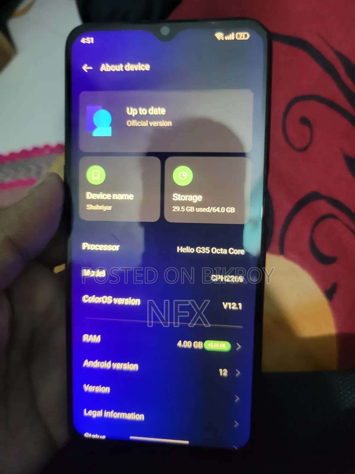 Oppo A16 64 GB Blue