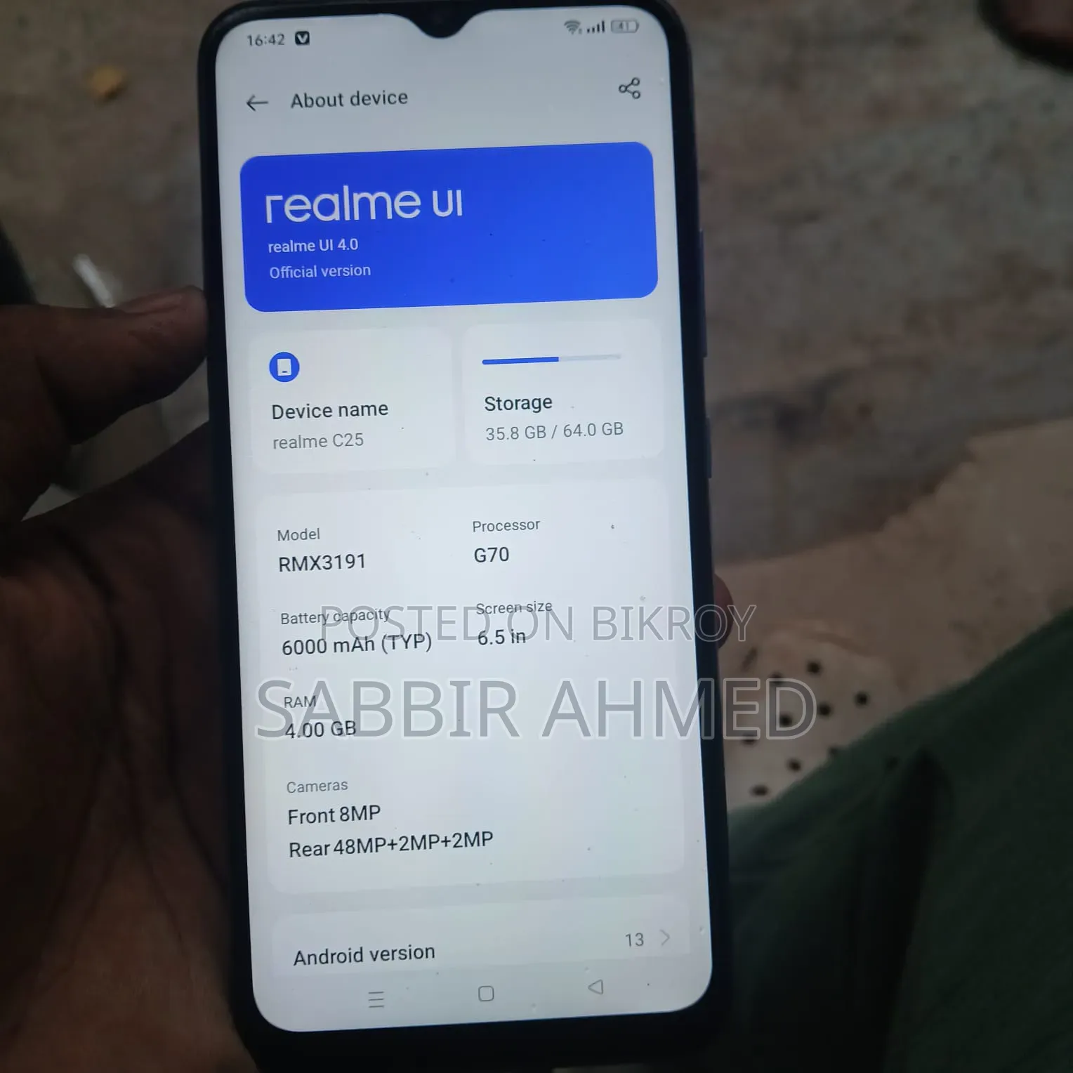 Realme C25s 64 GB Blue
