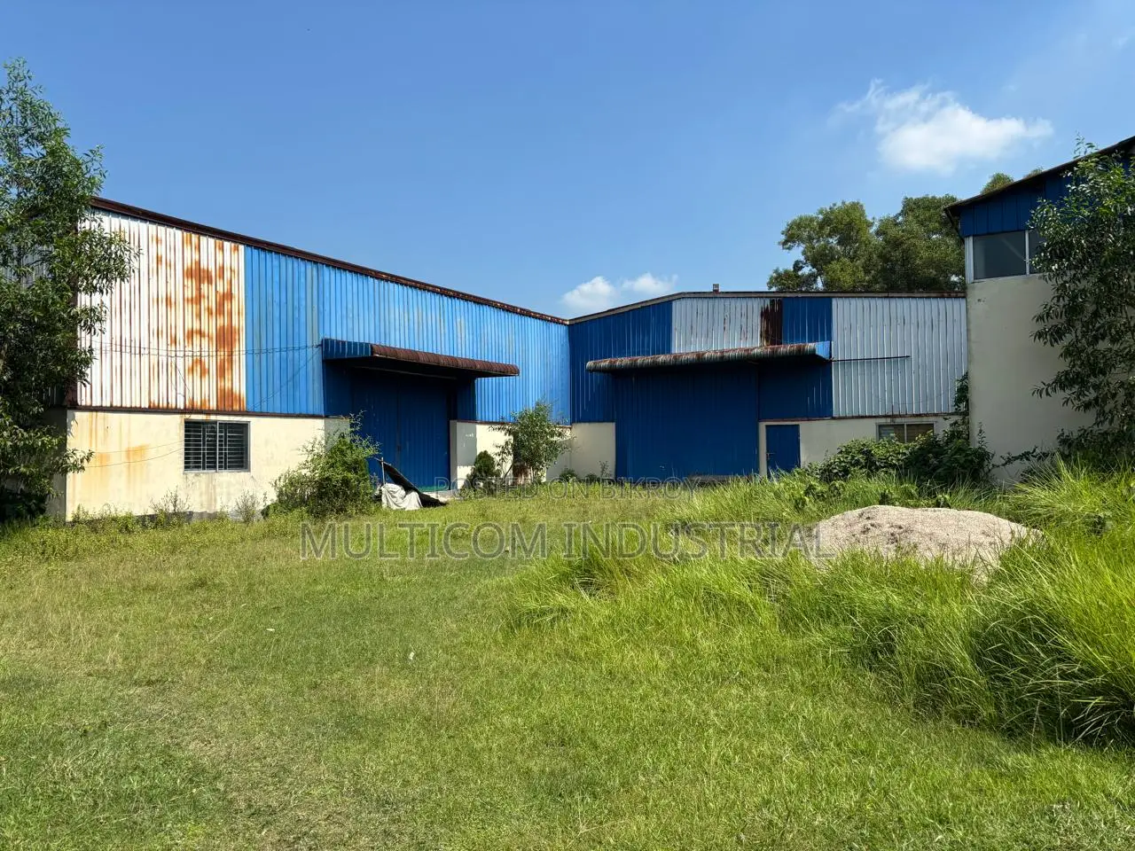7.50 Bigah Land With 15,000 Sft. Factory Shed With Boundary