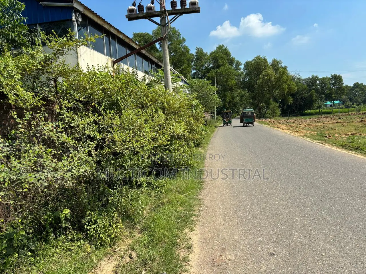 7.50 Bigah Land With 15,000 Sft. Factory Shed With Boundary
