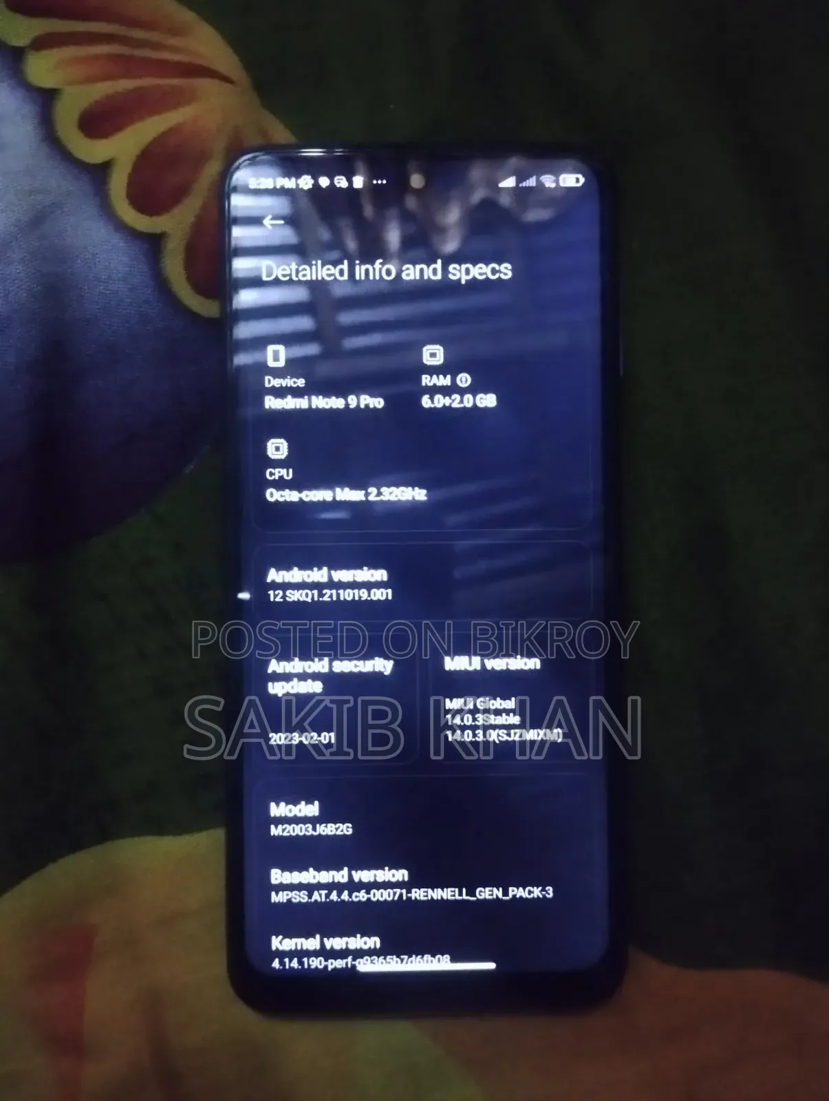 শাওমি রেডমি নোট ৯ প্রো ১২৮ জিবি গ্রিন