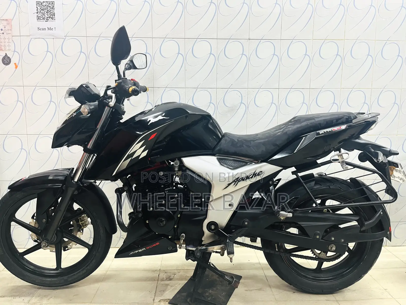 টিভিএস আপাচে আরটিআর ১৬০ ৪ভি ২০২২ ব্ল্যাক