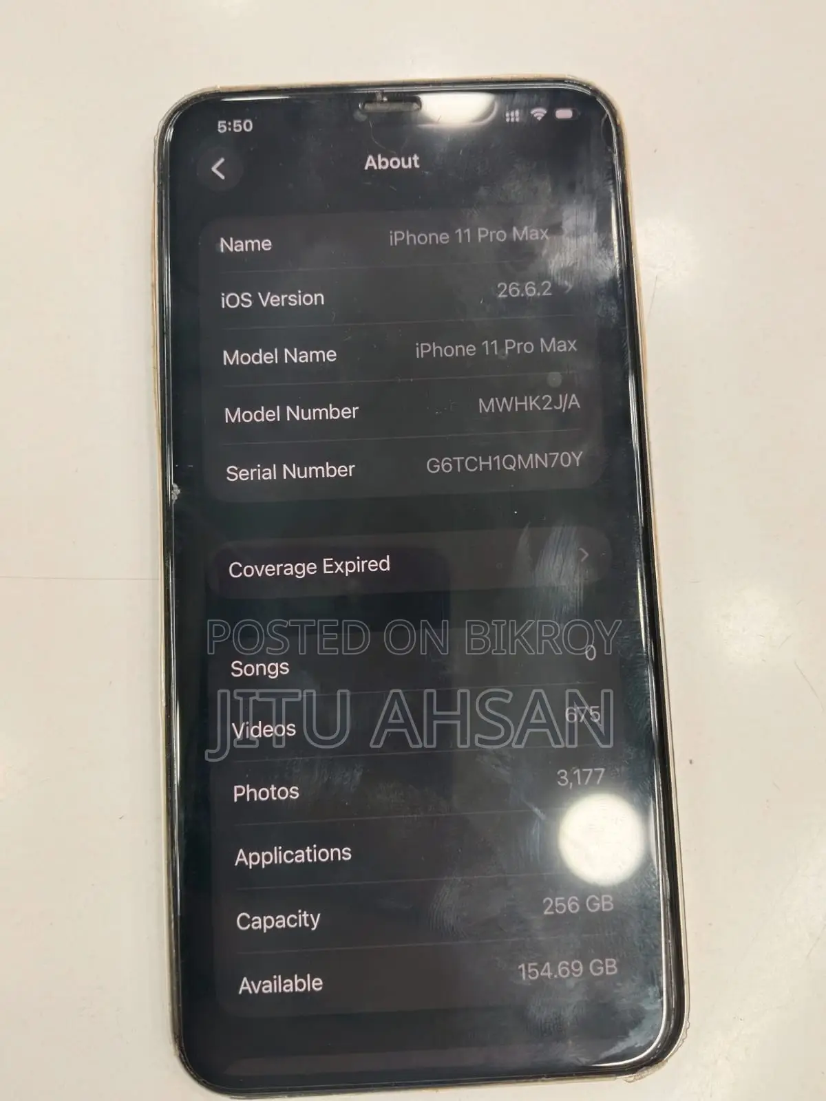 Apple iPhone 11 Pro Max 256 GB Silver