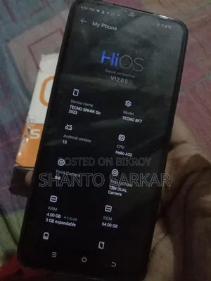 Tecno Spark Go 64 GB Blue
