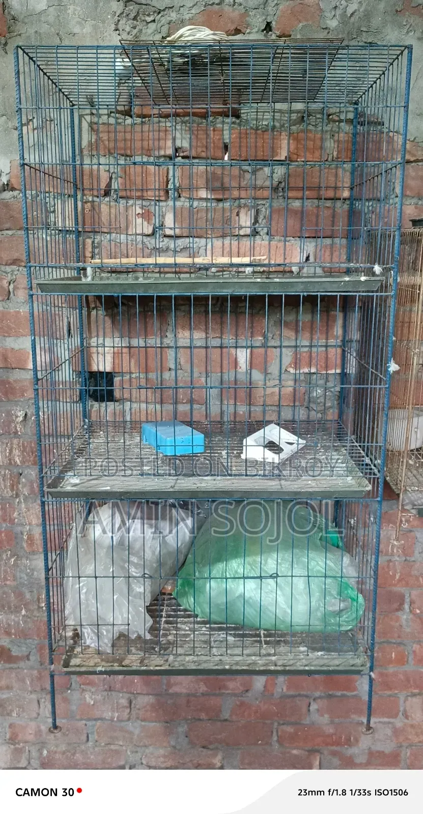 3 Compartment Pigeon Cage