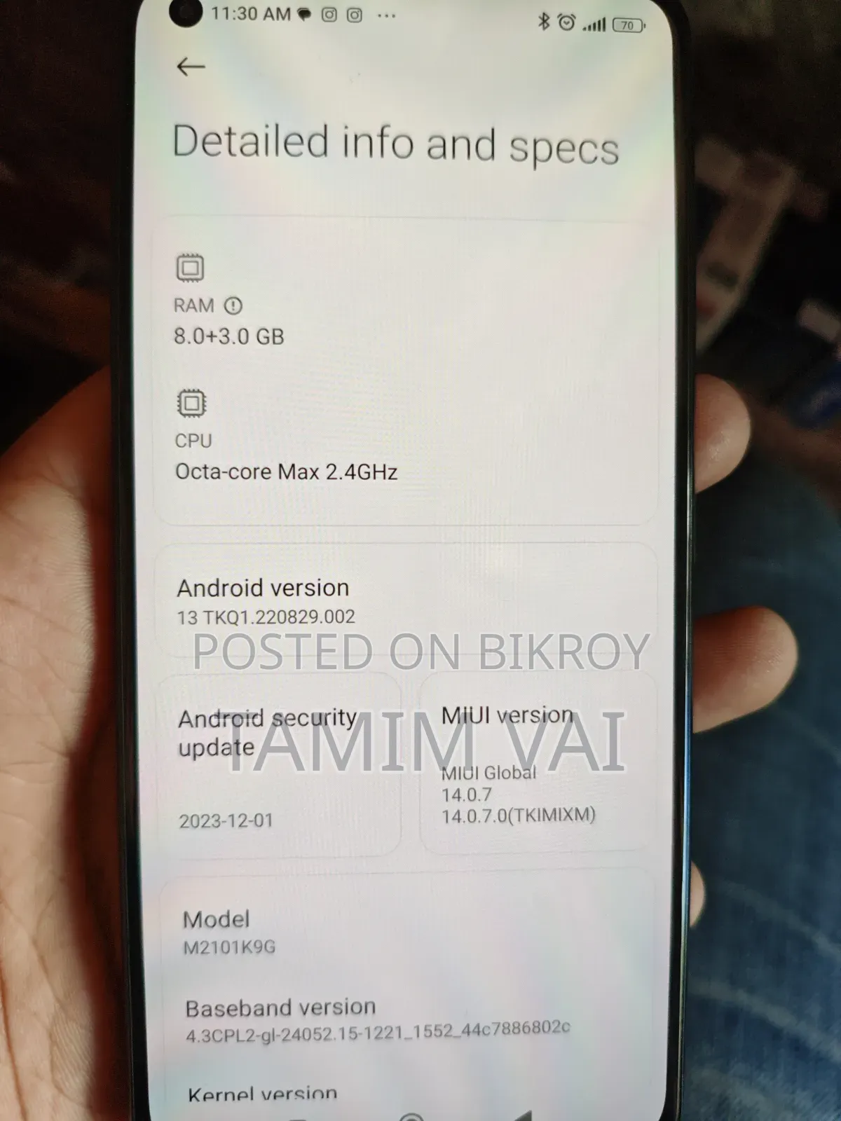 Xiaomi Mi 11 Lite 128 GB Black