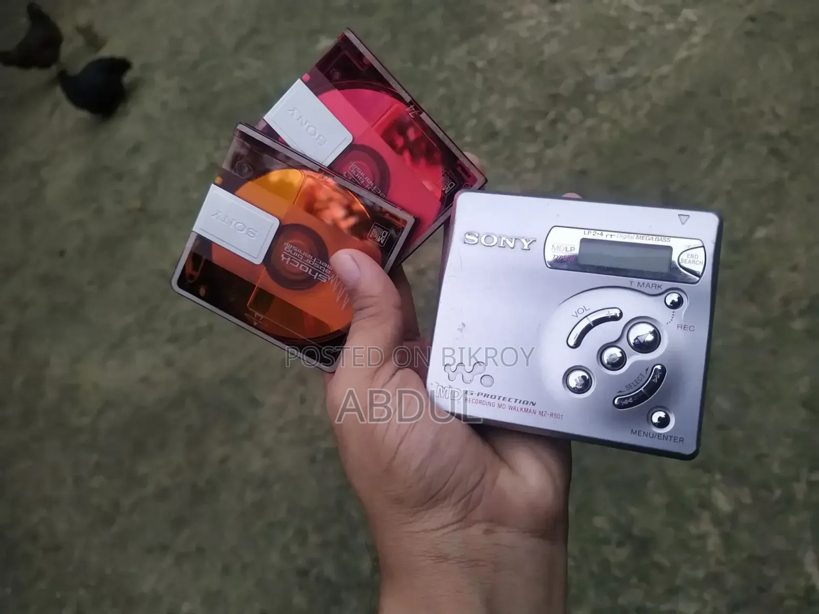 Sony MZ-R501 Silver Recordable MiniDisc Walkman