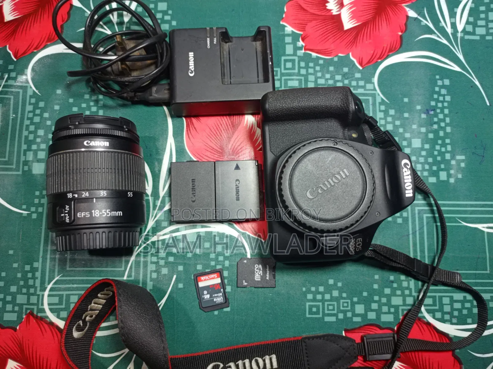 Canon EOS 2000D Camera With Full Setup.