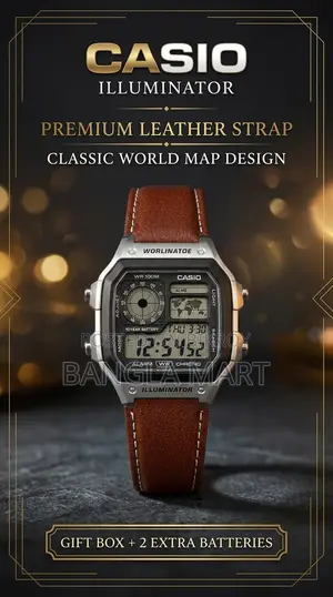 Casio Illuminator Leather Strap Premium Watch