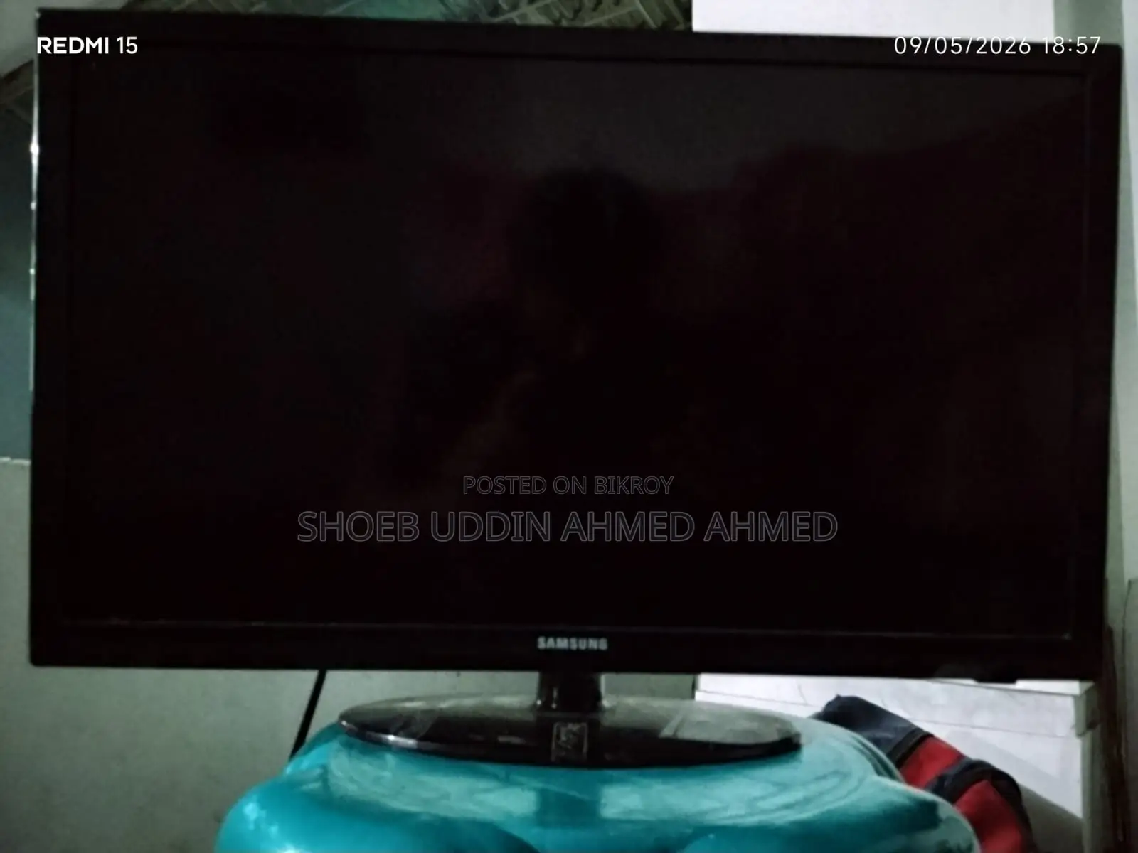 Samsung TV Monitor and Bluetooth Speaker