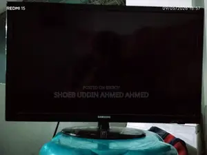 Samsung TV Monitor and Bluetooth Speaker