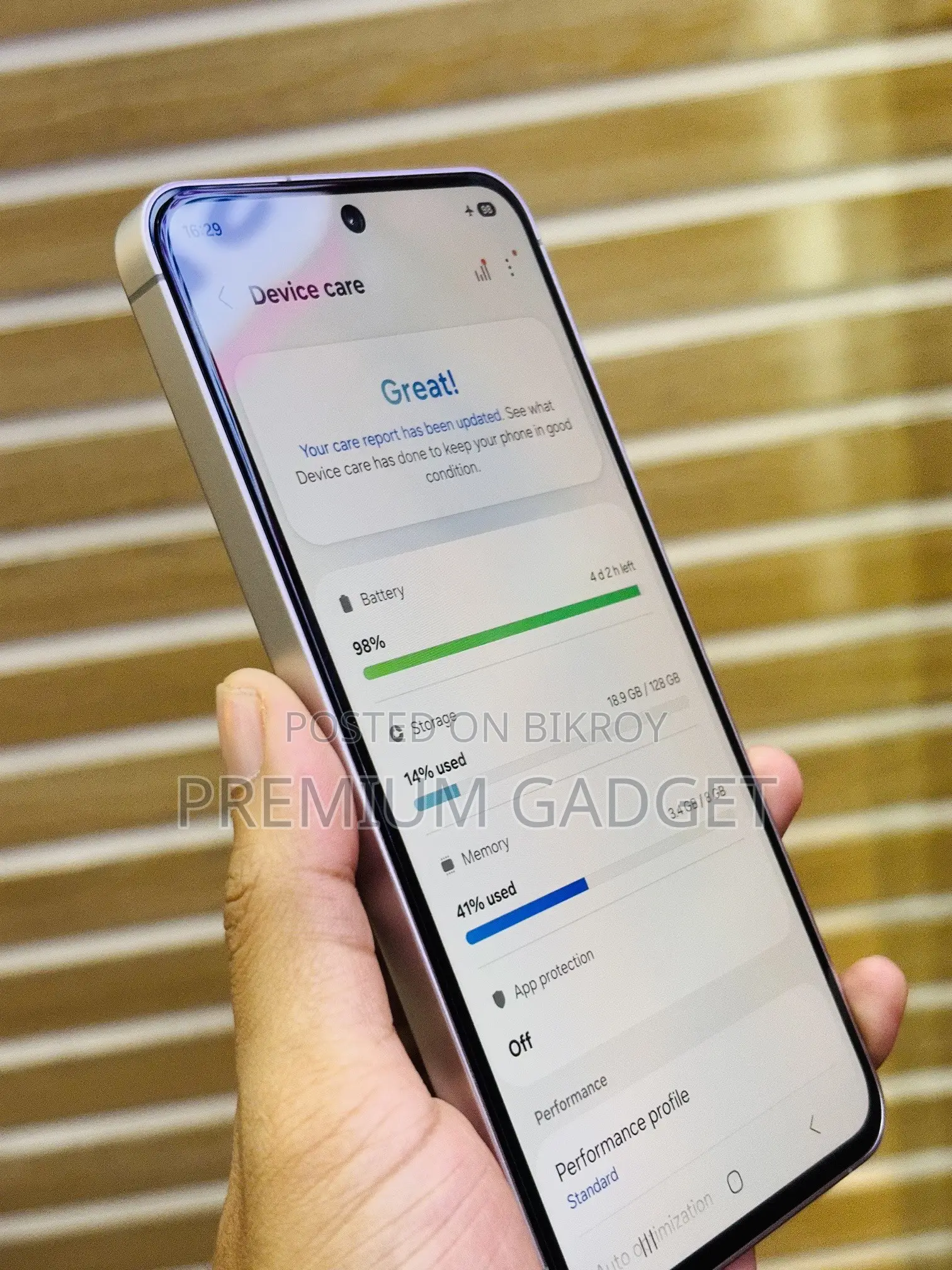 স্যামসাং গ্যালাক্সি এস২৪ এফই ১২৮ জিবি পার্পল