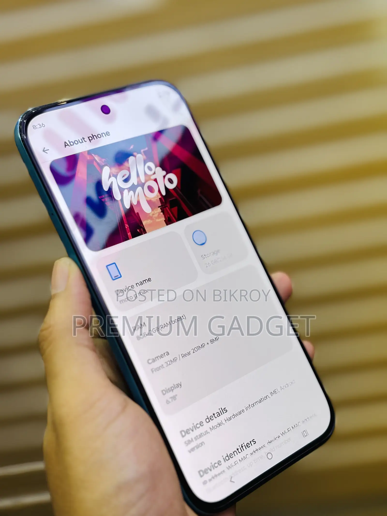 মোটোলোভা মোটো জি ম্যাক্স ১২৮ জিবি ব্লু