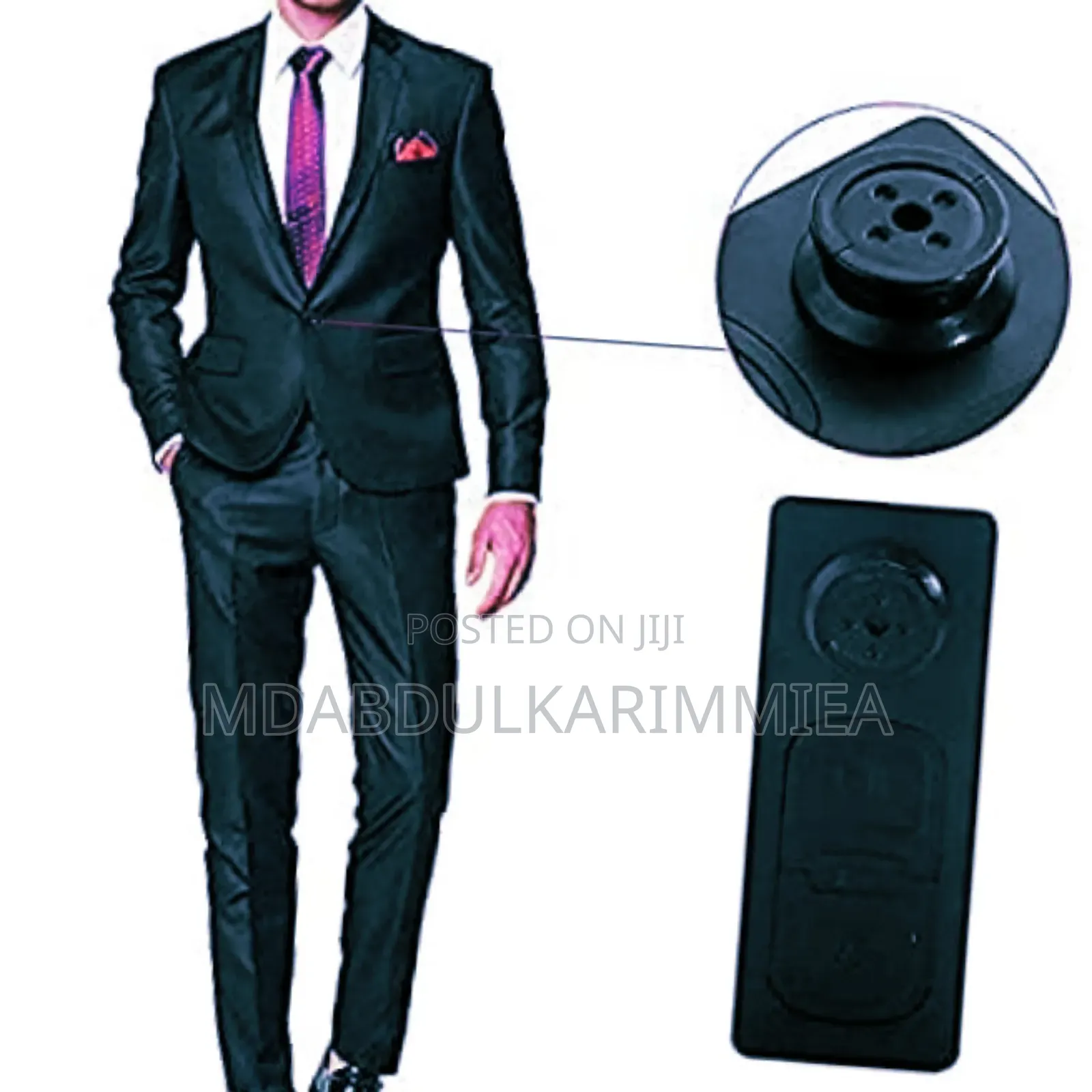 Spy Camera Wired HD Audio and Video Recorder 720p Hidden