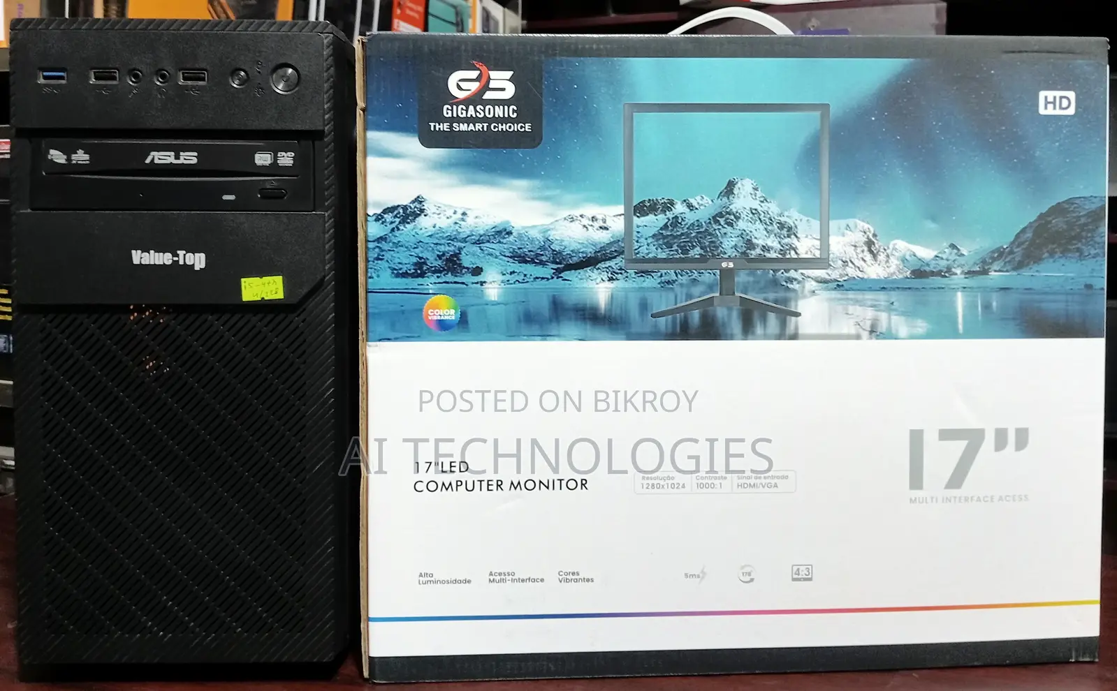 Desktop Computer Asus 4GB Intel Core i5 SSD 128GB