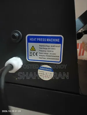 DTF Heat Press Machine With Tag Print