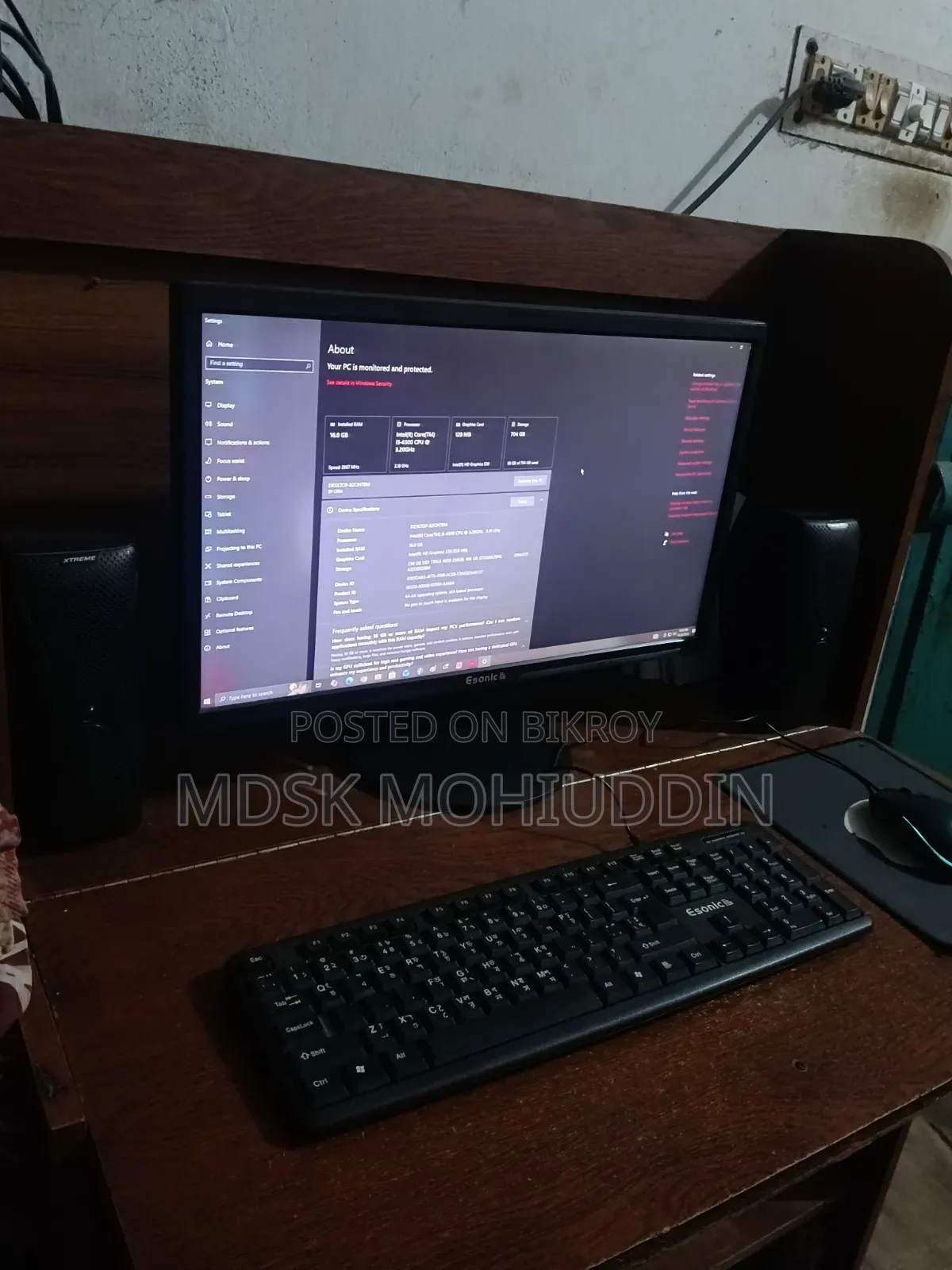Desktop Computer 16GB RAM Intel Core i5 750GB HDD+SSD